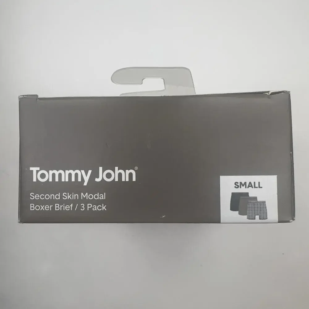Tommy John Second Skin Modal Boxer Brief Underwear Mens S Multicolor 3 Pack